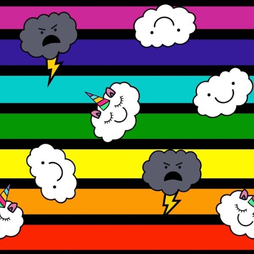 Rainbow Cranky Clouds