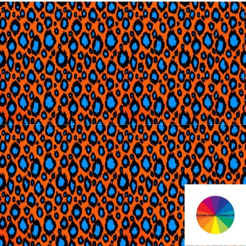 Orange-and-Blue-Leopard-Print
